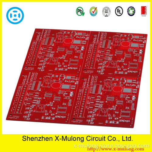 4 Layer HDI PCB with Red Color Mask (E315391)
